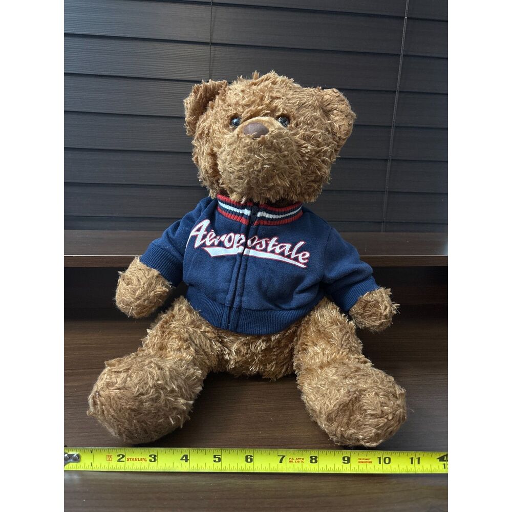 1990's vintage Aeropostale bear w/blue sweatshirt